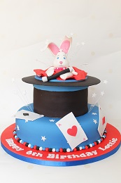magic rabbit in hat birthday cake